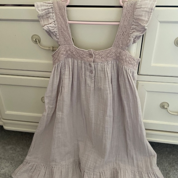 Jamie Kay Cotton Muslin Lace Parisian Purple Dress size 9 - Picture 3 of 4
